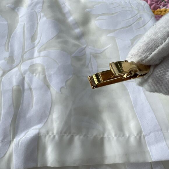 Nina Ricci Necktie Pin Tie Clip Germany Mens Jewelry 22kt Gold Plated Signed - Picture 3 of 6